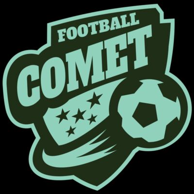 Comet Football logo template Thumbnail