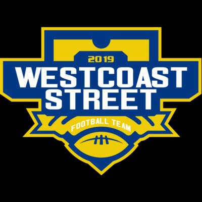 West Coast Street Football League logo template Thumbnail
